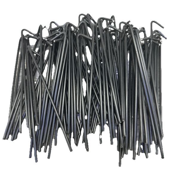 Black Aluminum Tie Wire for Chain Link Fence, 8 1/4" Long 9 Gauge (Bag of 100) - Picture 1 of 8